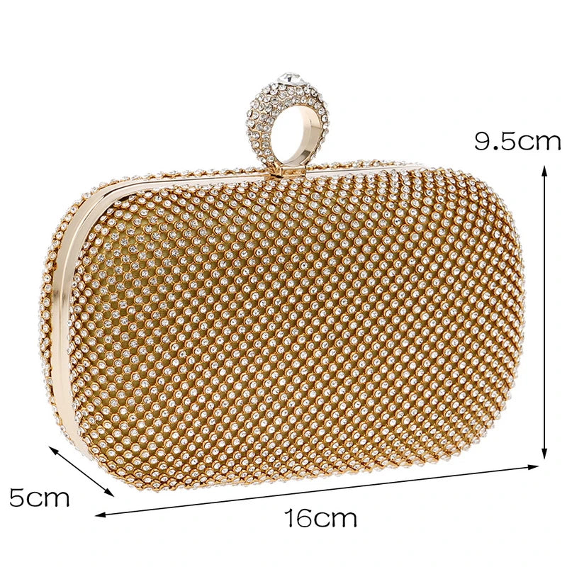 Evening Clutch Bags Diamond-Studded Evening Bag With Chain Shoulder Bag Women's Handbags Wallets Evening Bag For Wedding