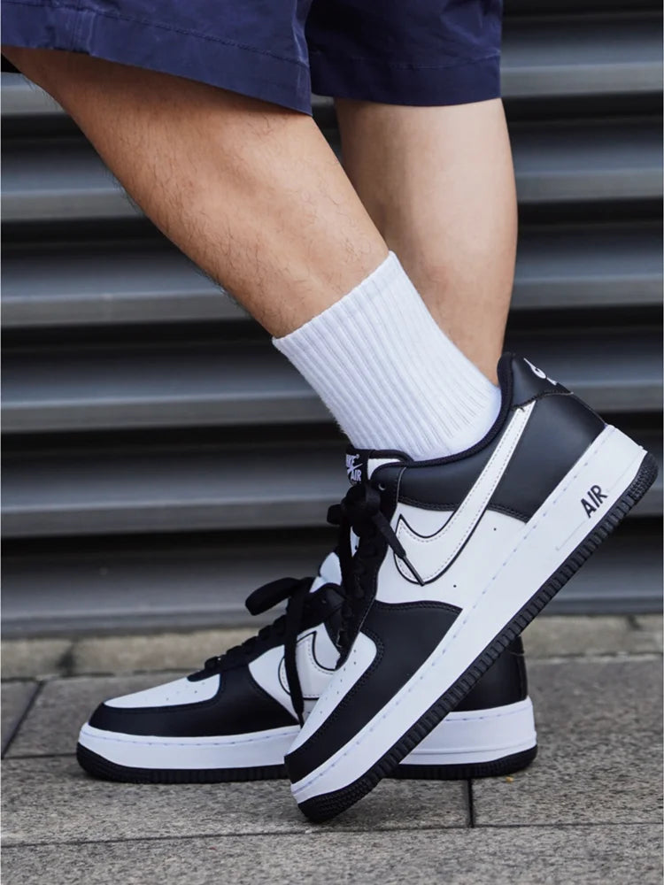 Nike Air Force 1 Panda Leather Skateboard Shoes For Men Woman Comfortable Nikes af1 Casual Sneakers Outdoor Flat Sports Trainers