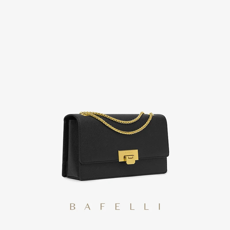 BAFELLI HANDBAG WOMEN'S 2023 NEW FASHION SHOULDER ALL-MATCHING MINIMALIST CHAIN BAG PURSE CASUAL VERSATILE STYLISH LUXURY BRAND