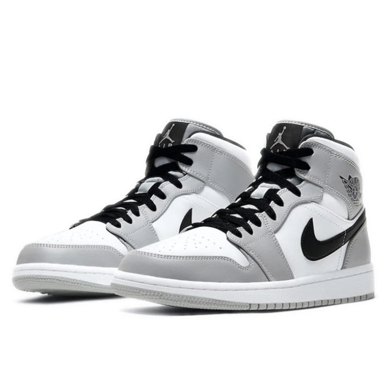 Nike x Air Jordan 1 Retro High OG Basketball Shoes For Men's Women's Classics Grey Smoke Outdoor Sports Sneakers