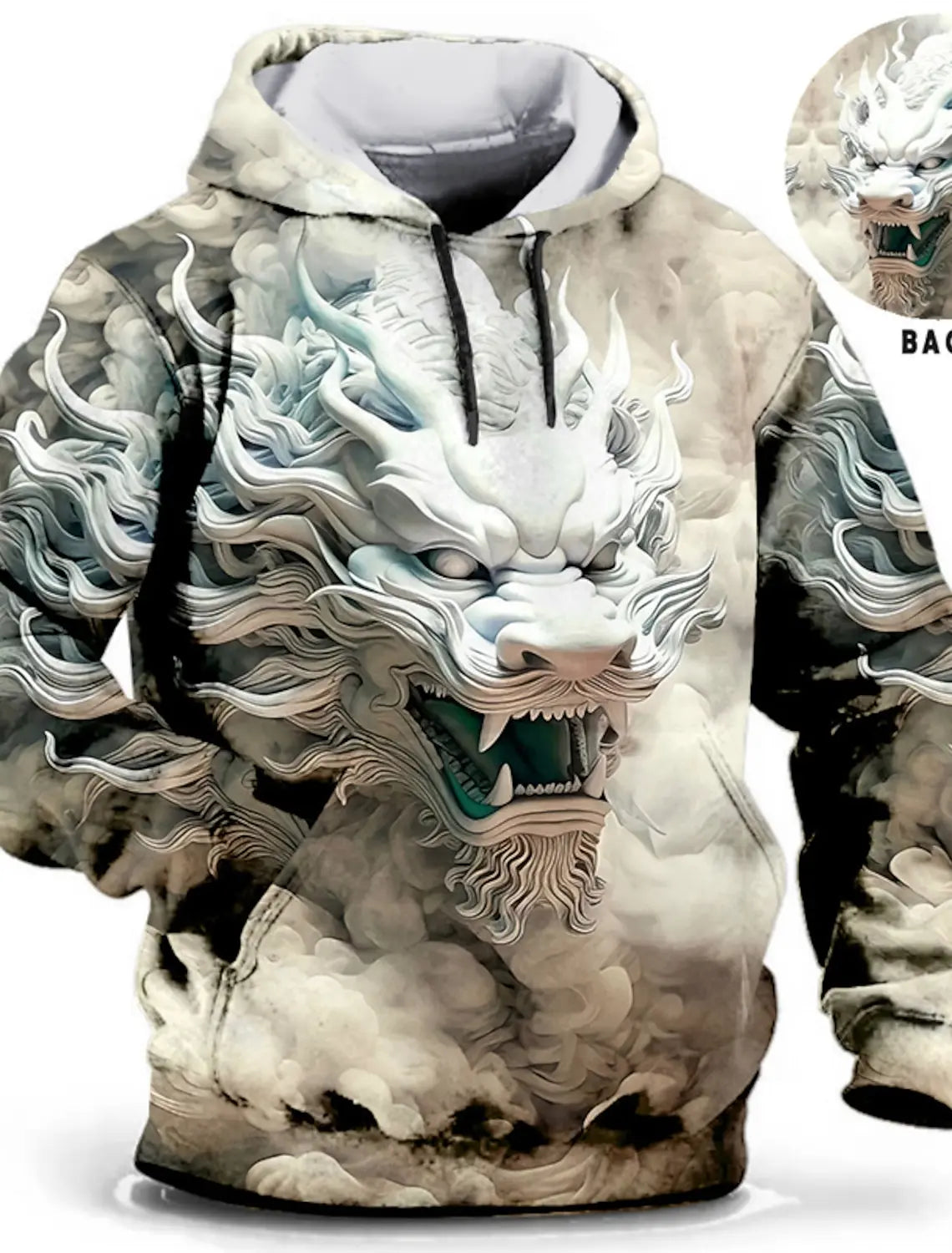 Graphic Lion Men's Fashion 3D Print Hoodie Streetwear Hoodies Long Sleeve Hooded Print Front Pocket Spring Hoodie Sweatshirt