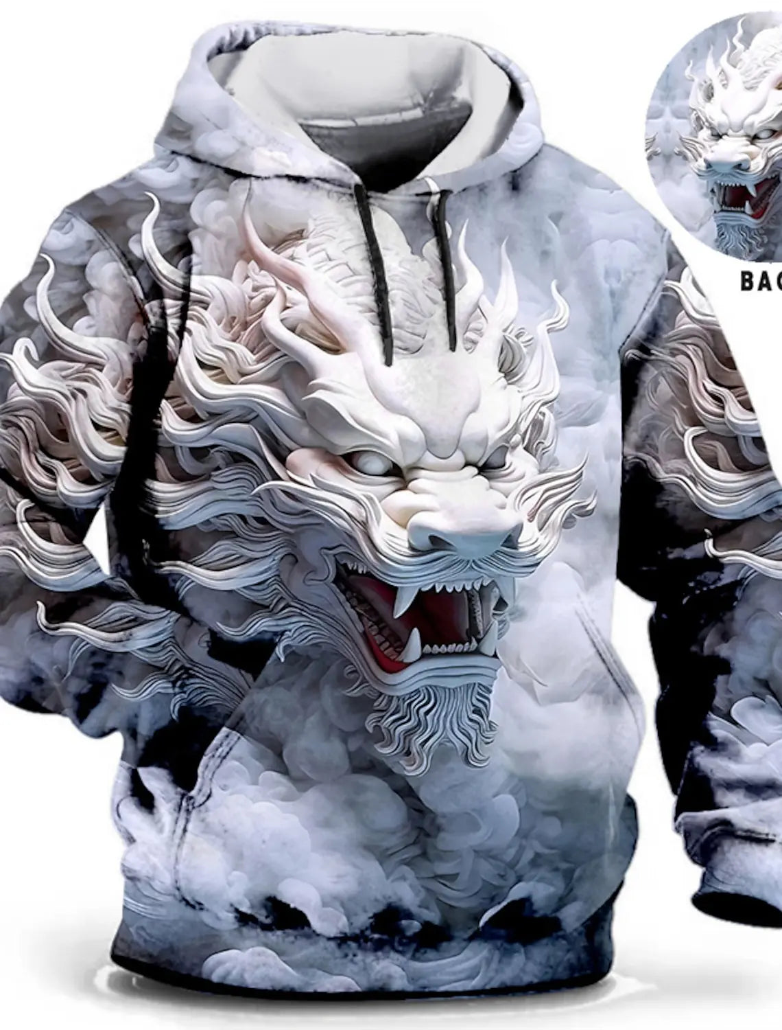 Graphic Lion Men's Fashion 3D Print Hoodie Streetwear Hoodies Long Sleeve Hooded Print Front Pocket Spring Hoodie Sweatshirt