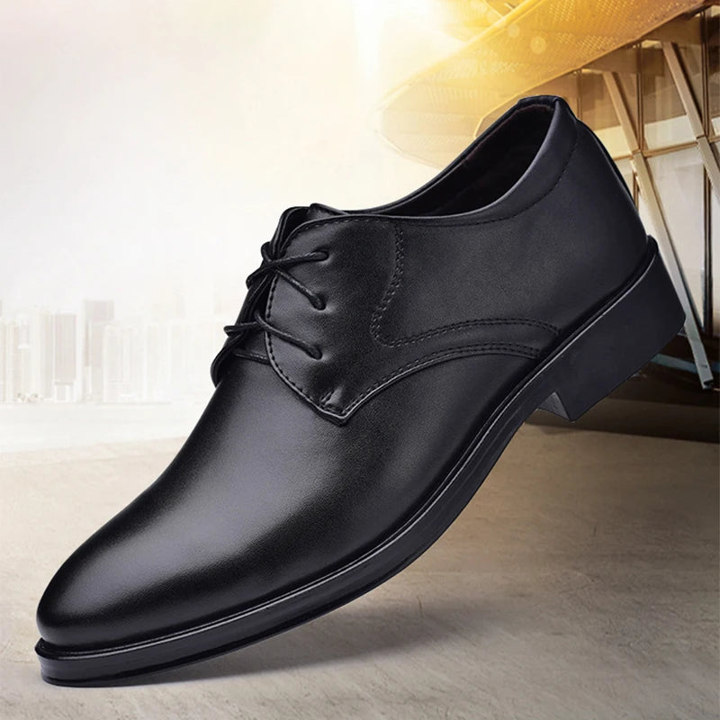 Shoes for Men Shoes Leather Shoes Business Dress Shoes All-Match Casual Shock-Absorbing Wear-Resistant Footwear Chaussure Homme