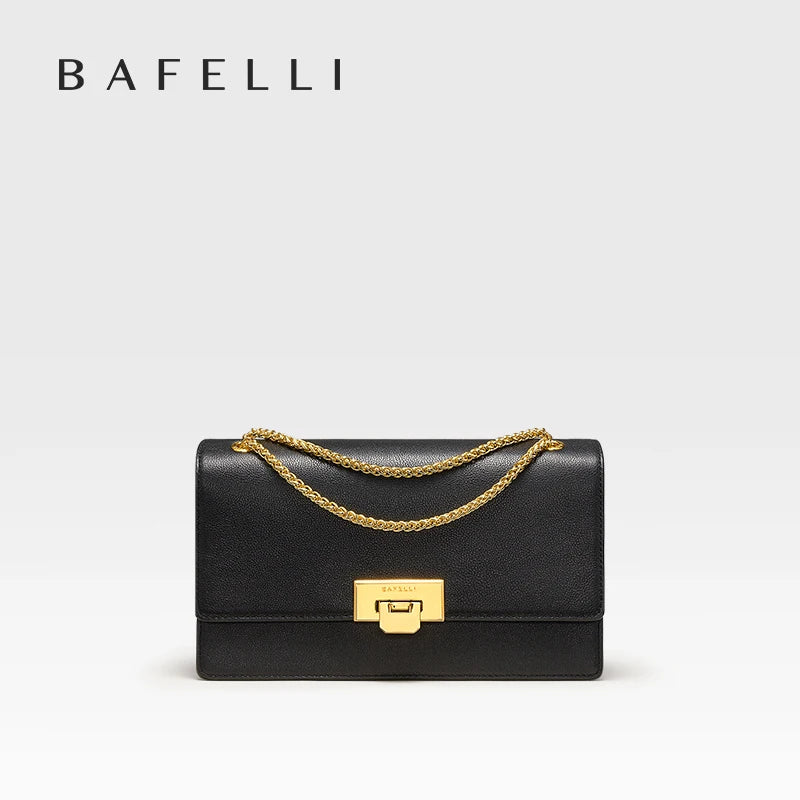 BAFELLI HANDBAG WOMEN'S 2023 NEW FASHION SHOULDER ALL-MATCHING MINIMALIST CHAIN BAG PURSE CASUAL VERSATILE STYLISH LUXURY BRAND