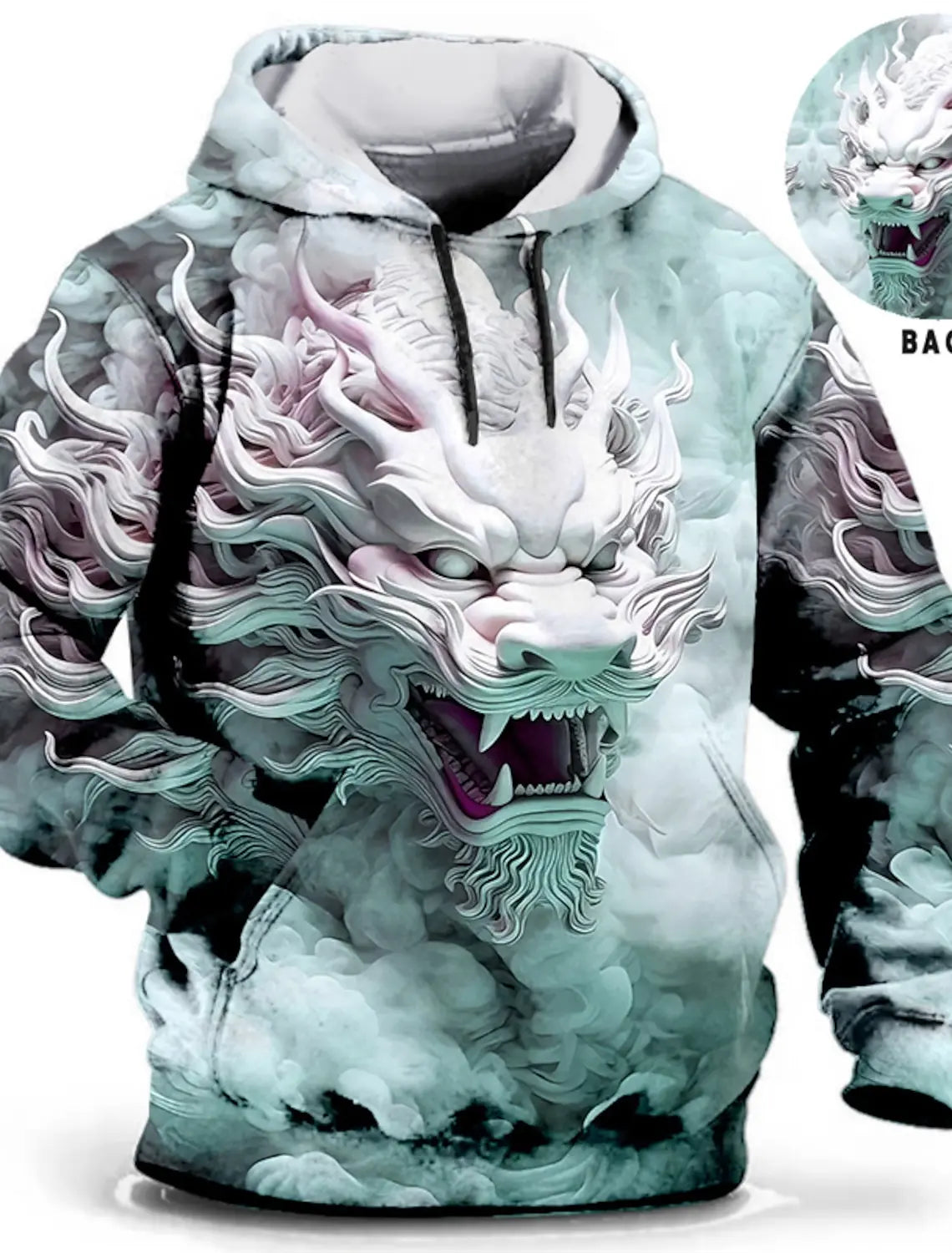 Graphic Lion Men's Fashion 3D Print Hoodie Streetwear Hoodies Long Sleeve Hooded Print Front Pocket Spring Hoodie Sweatshirt