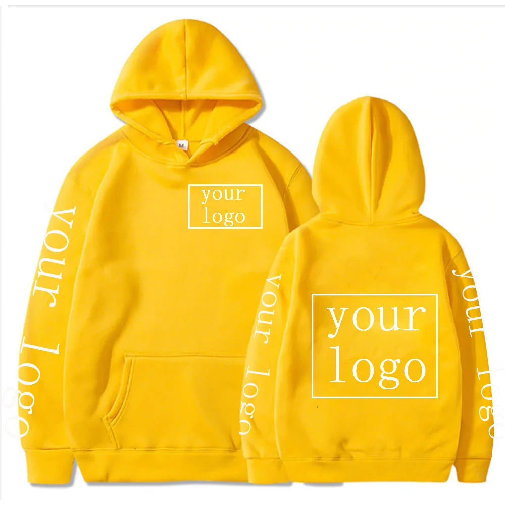 Your Own Design Brand Logo/Picture Personalized Custom Men Women Text DIY Hoodies Sweatshirt Casual Hoody Clothing Fashion New