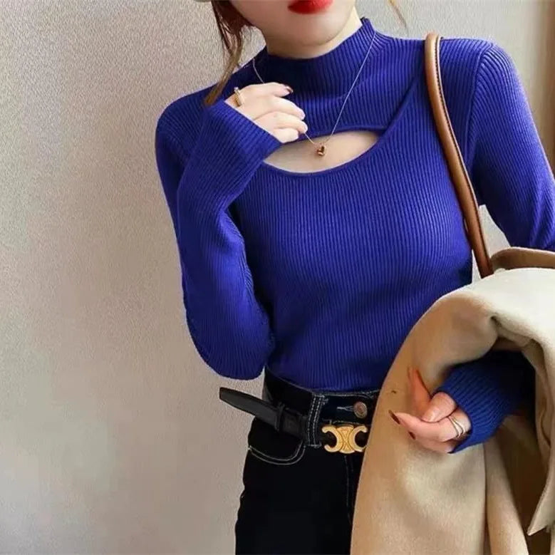 Pullover  Sweater Women Traf Oversized Sweater New Trendy Fashion Jumper  Fashion Tops 2023 Women  Winter Clothes Women Jumper