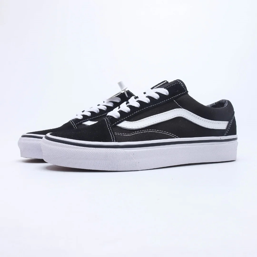 Vans Old Skool Black Shoes Original Men Women Sneakers Unisex Skateboarding Shoes Lace-Up Shoes Athletic Tenis Walking Shoes